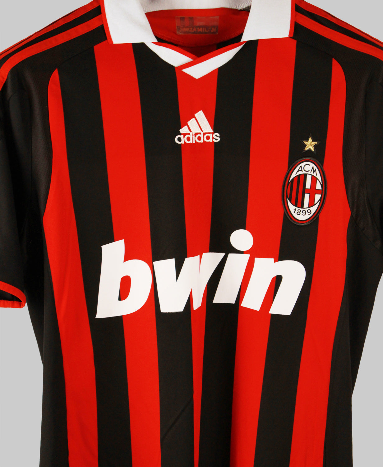 AC Milan 2009-10 Ronaldinho Short Sleeve Home Kit (S)