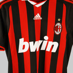 AC Milan 2009-10 Ronaldinho Short Sleeve Home Kit (S)