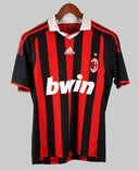 AC Milan 2009-10 Ronaldinho Short Sleeve Home Kit (S)