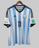 Argentina 2013-14 Messi Short Sleeve Home Kit (XL)