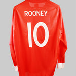 England 2010-2011 Rooney  Long Sleeve Home Kit (XL)