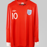 England 2010-2011 Rooney  Long Sleeve Home Kit (XL)