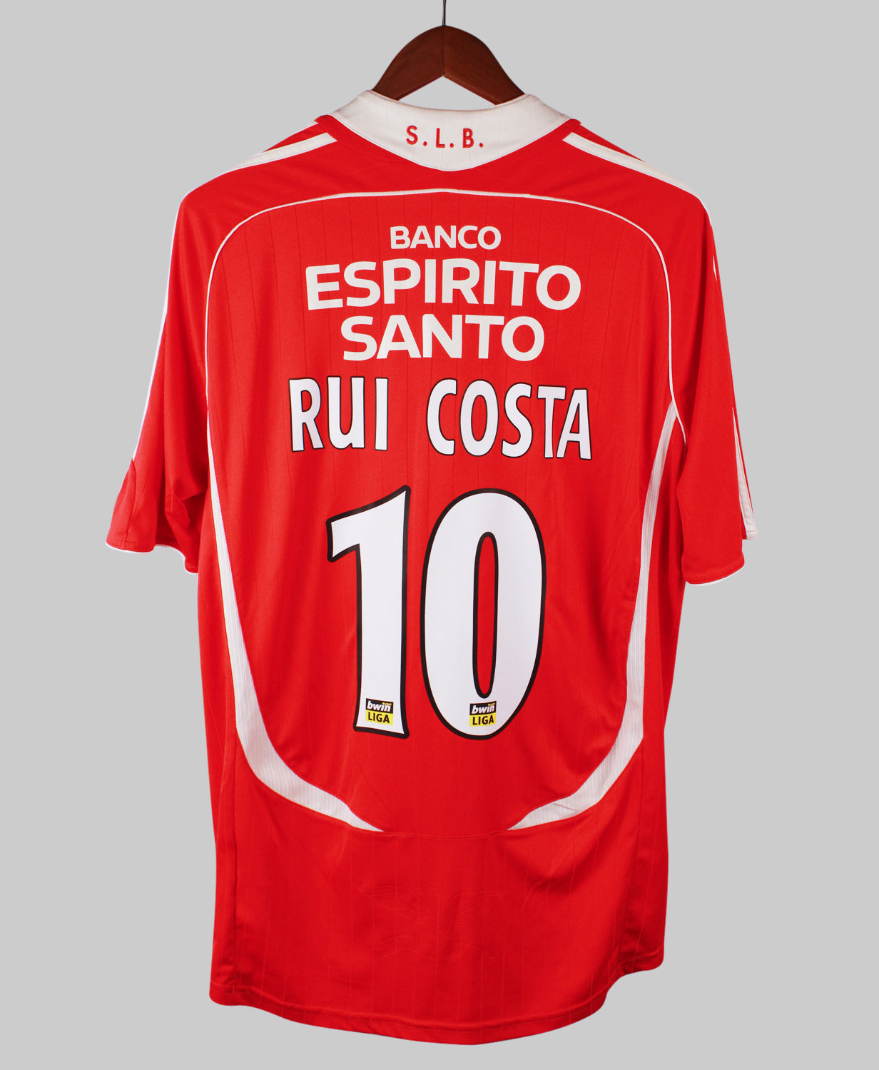 Benfica 2006-07 Rui Costa Short Sleeve Home Kit (L)