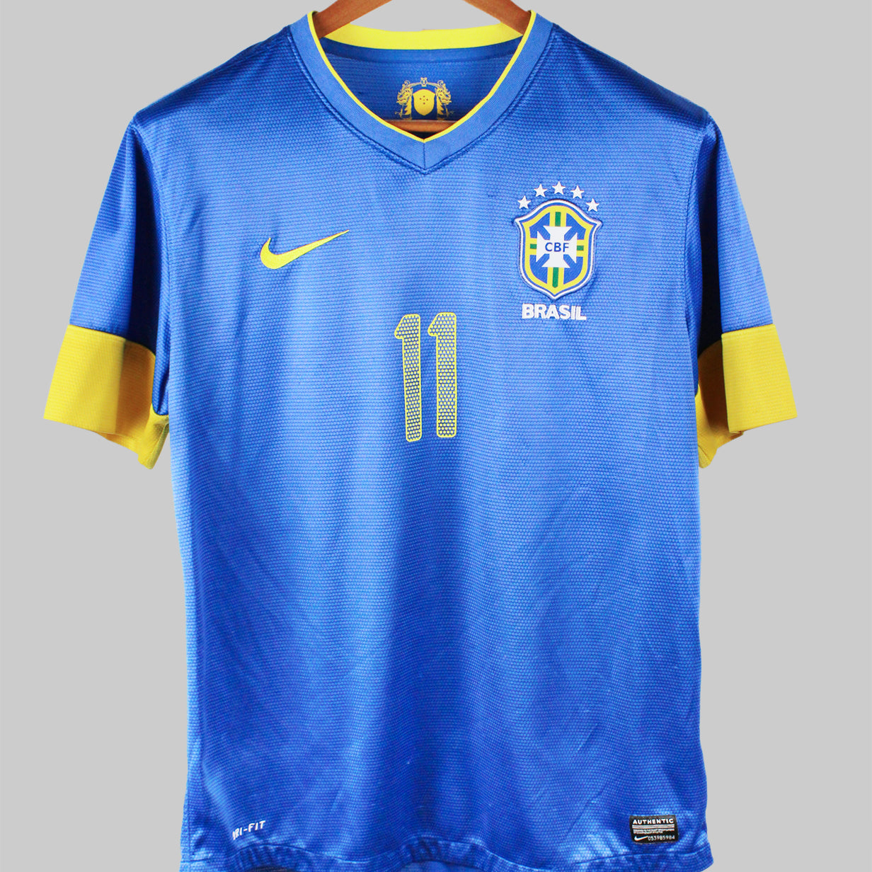 Brazil 2012-13 Neymar Short Sleeve Away Kit (M)