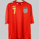 England 2006-07 Beckham Short Sleeve Away Kit (2XL)