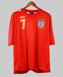 England 2006-07 Beckham Short Sleeve Away Kit (2XL)