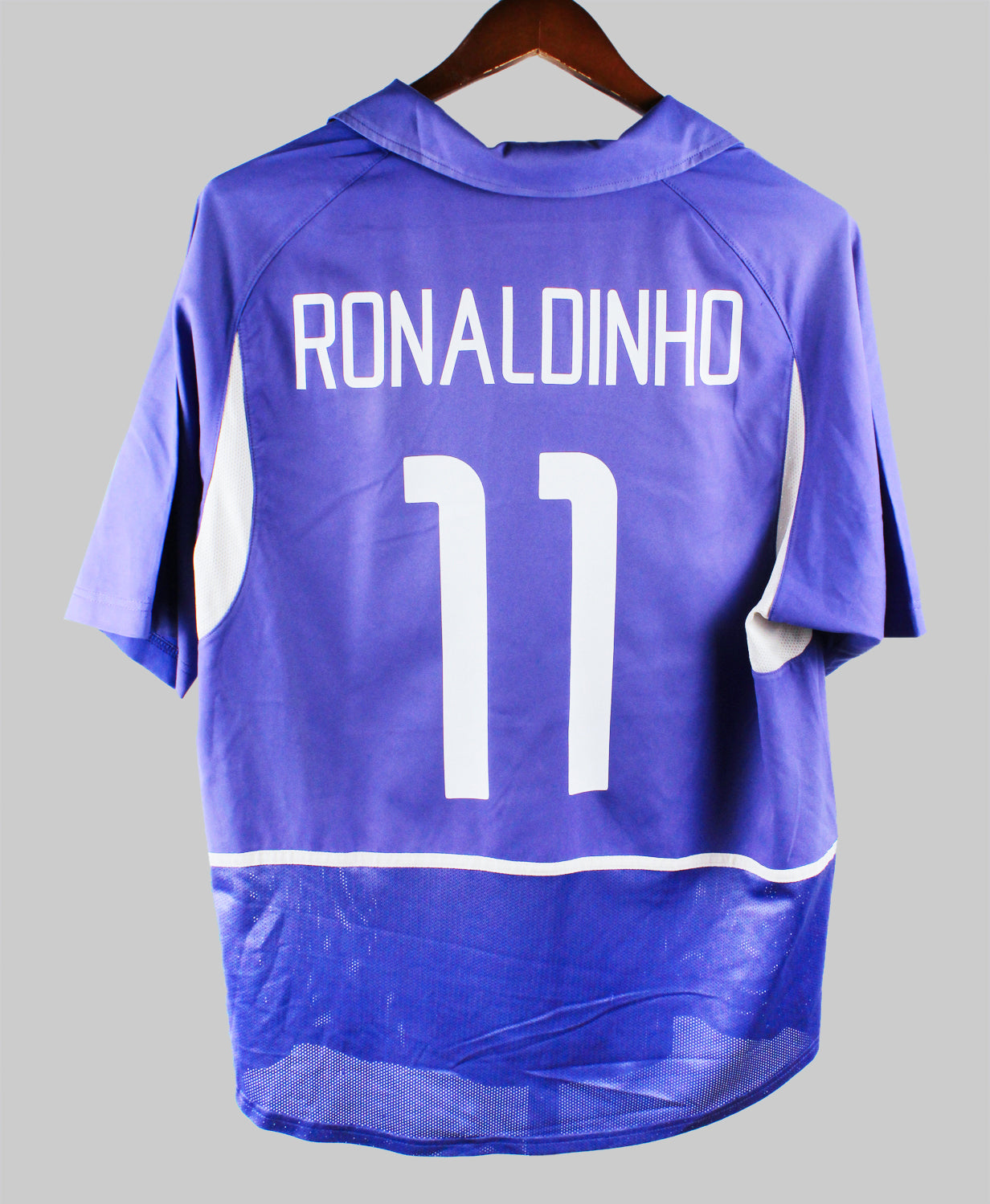 Brazil 2002-2003 Ronaldinho Away Kit (L)