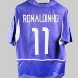 Brazil 2002-2003 Ronaldinho Away Kit (L)