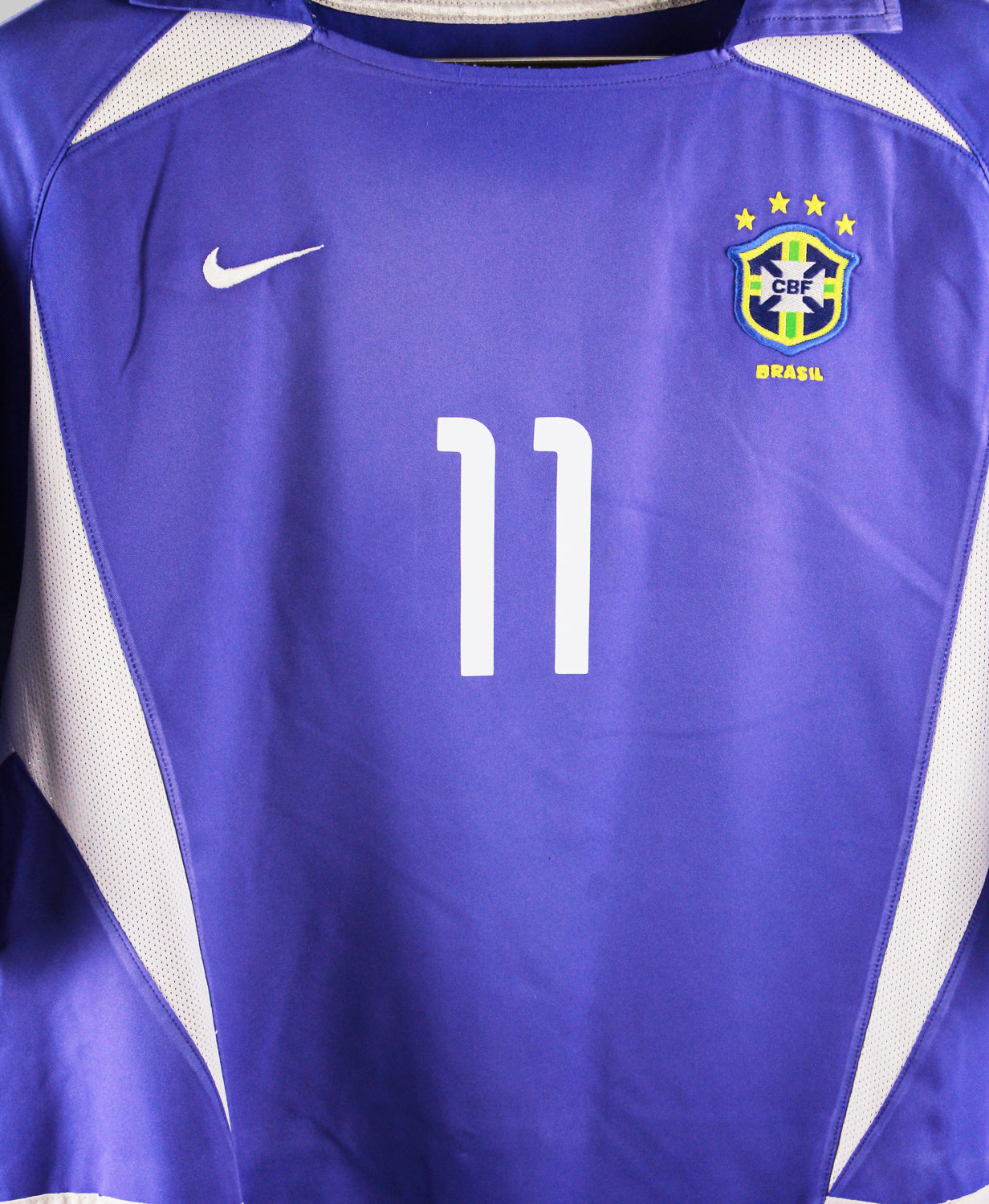 Brazil 2002-2003 Ronaldinho Away Kit (L)