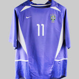 Brazil 2002-2003 Ronaldinho Away Kit (L)