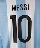 Argentina 2016-17 Messi Short Sleeve Home Kit (L)