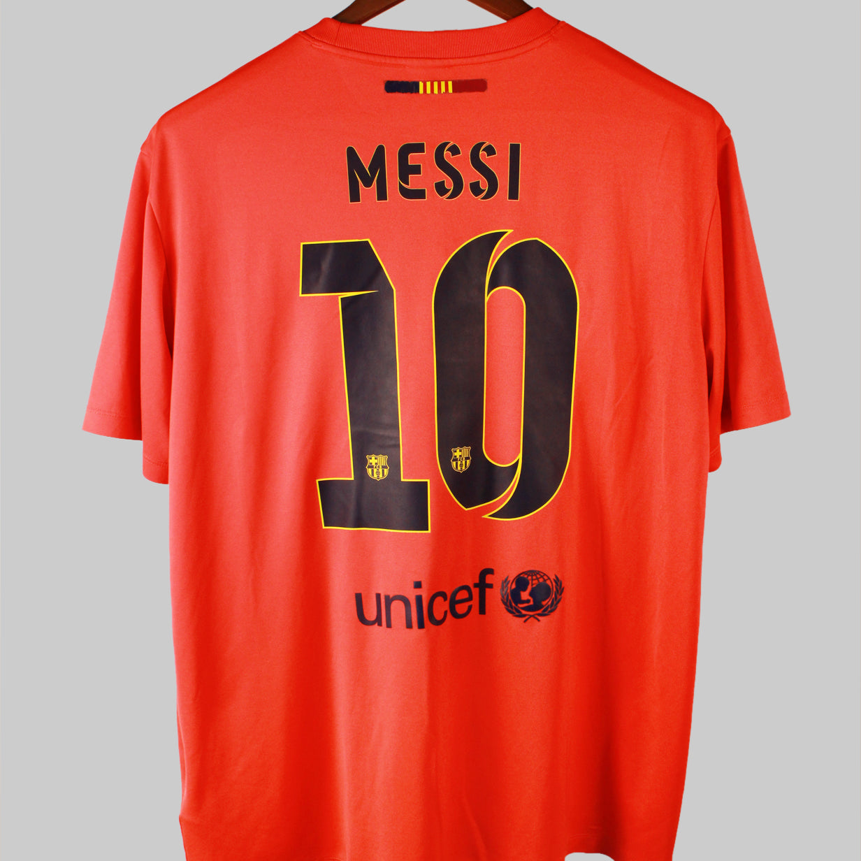 Barcelona 2014-15 Messi Short Sleeve Away Kit (XL)