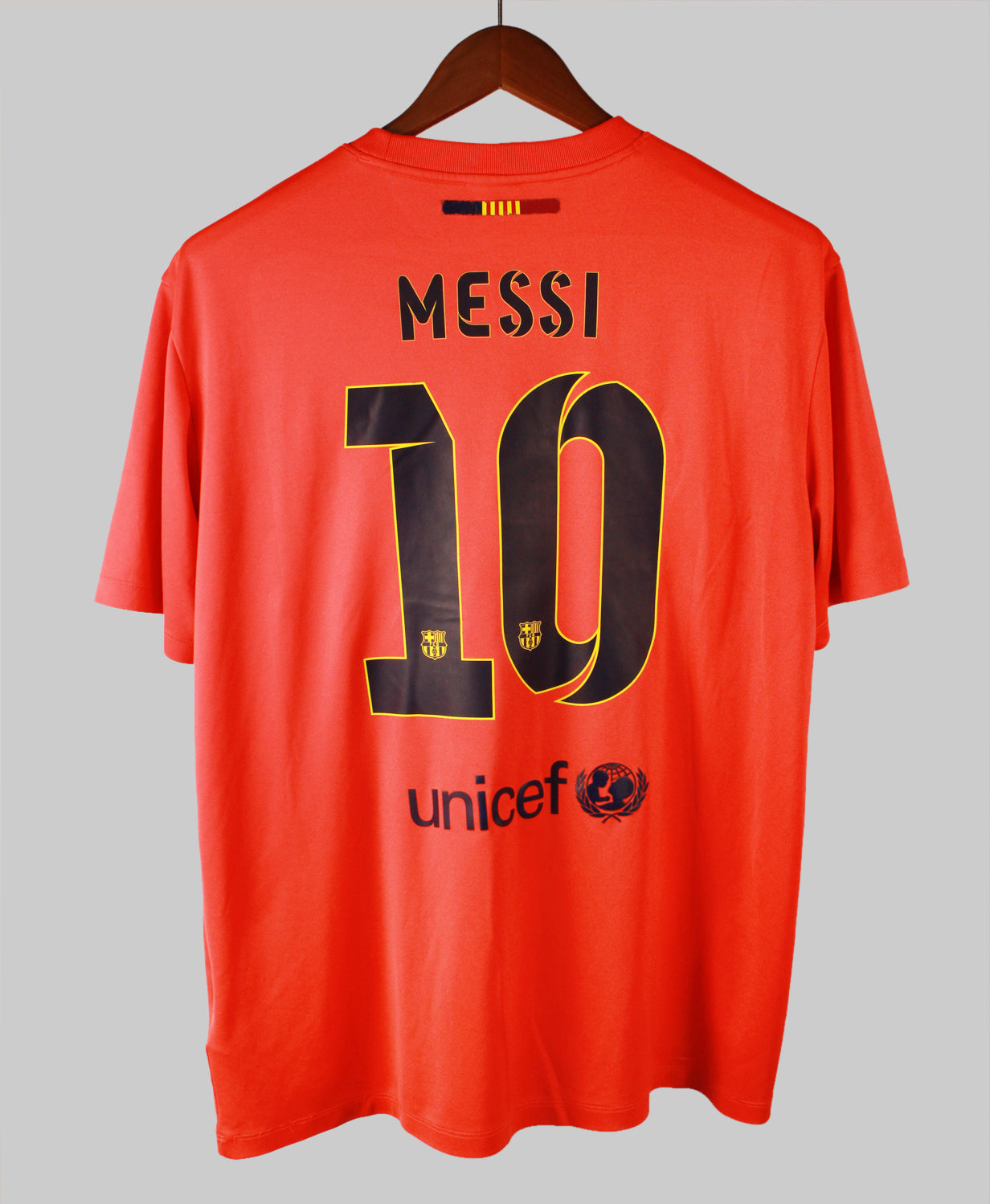 Barcelona 2014-15 Messi Short Sleeve Away Kit (XL)