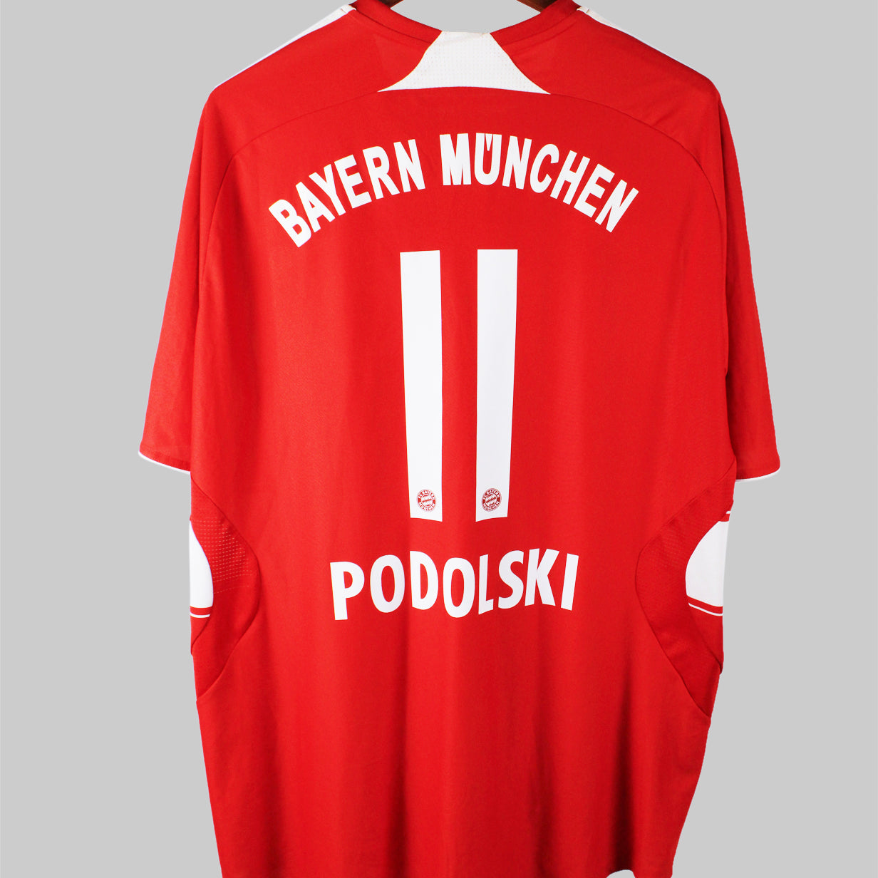 Bayern Munich 2007-08 Podolski Short Sleeve Home Kit (2XL)