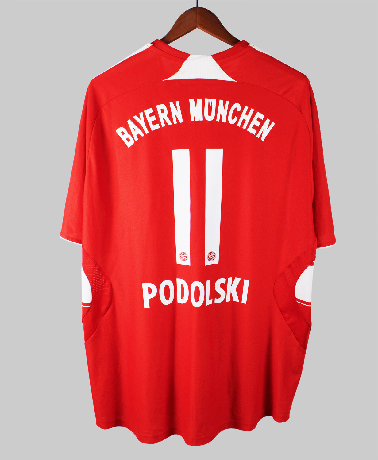 Bayern Munich 2007-08 Podolski Short Sleeve Home Kit (2XL)