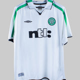 Celtic 2001-02 Larsson Away Kit  (XL)