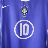 Brazil 2004-05 Ronaldinho Short Sleeve Away Kit (M)