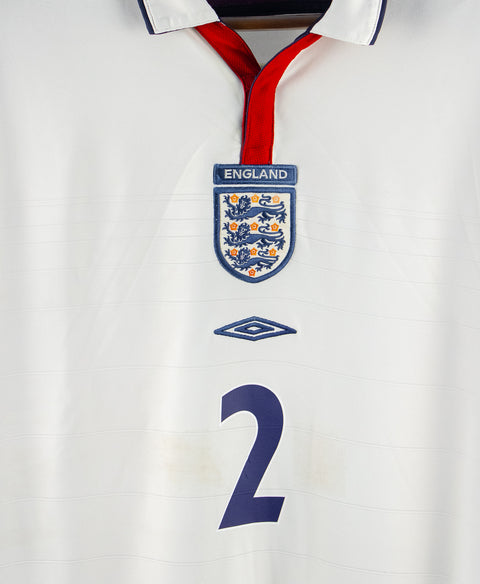 England 2004 G. Neville Home Kit (L)