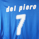 Italy 2007-08 Del Piero Short Sleeve Home Kit (XL)