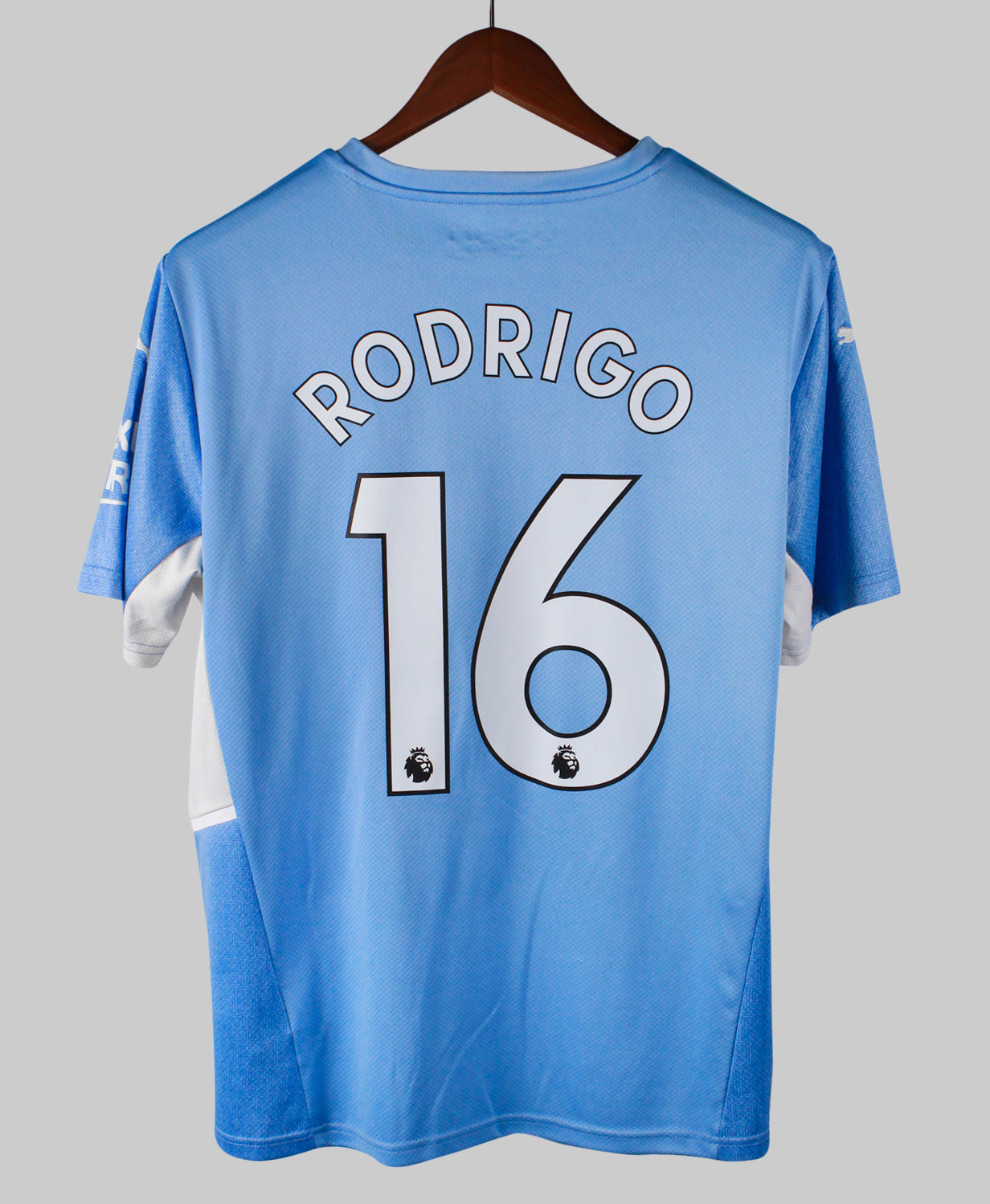 Manchester City 2021-22 Rodrigo Short Sleeve Home Kit (L)
