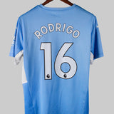 Manchester City 2021-22 Rodrigo Short Sleeve Home Kit (L)