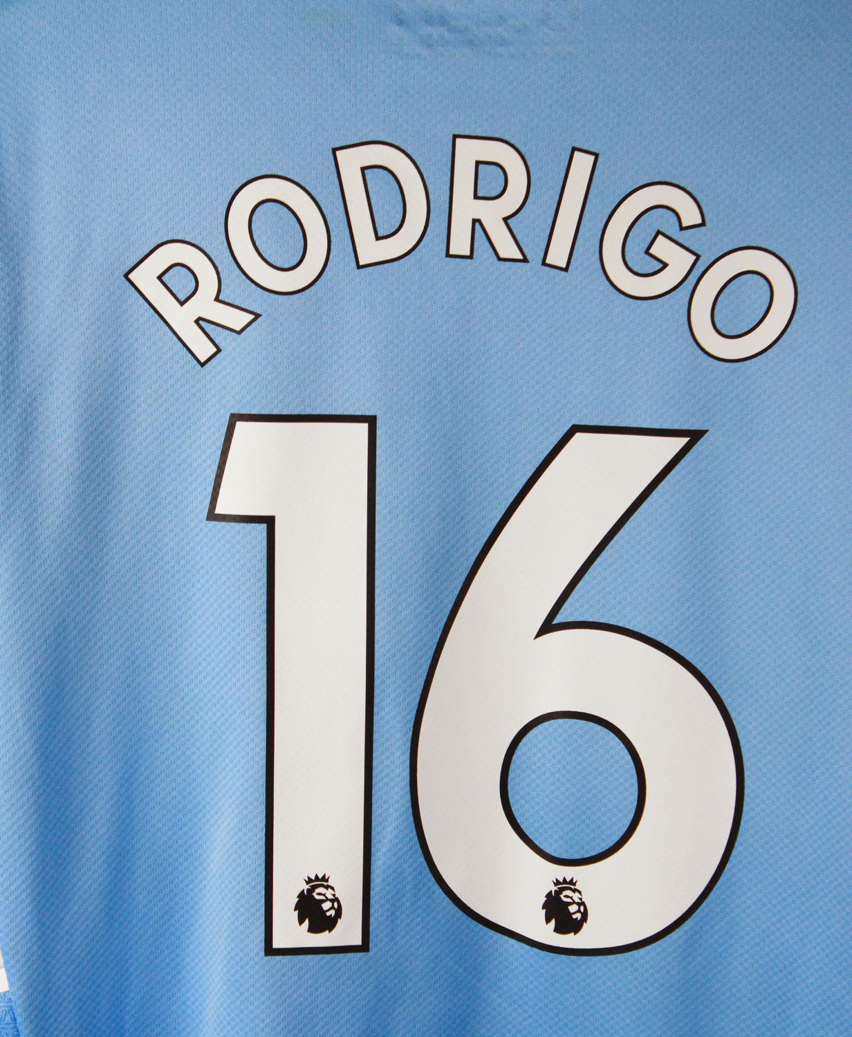 Manchester City 2021-22 Rodrigo Short Sleeve Home Kit (L)