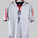 England 2004-05 Beckham Short Sleeve Home Kit (M)