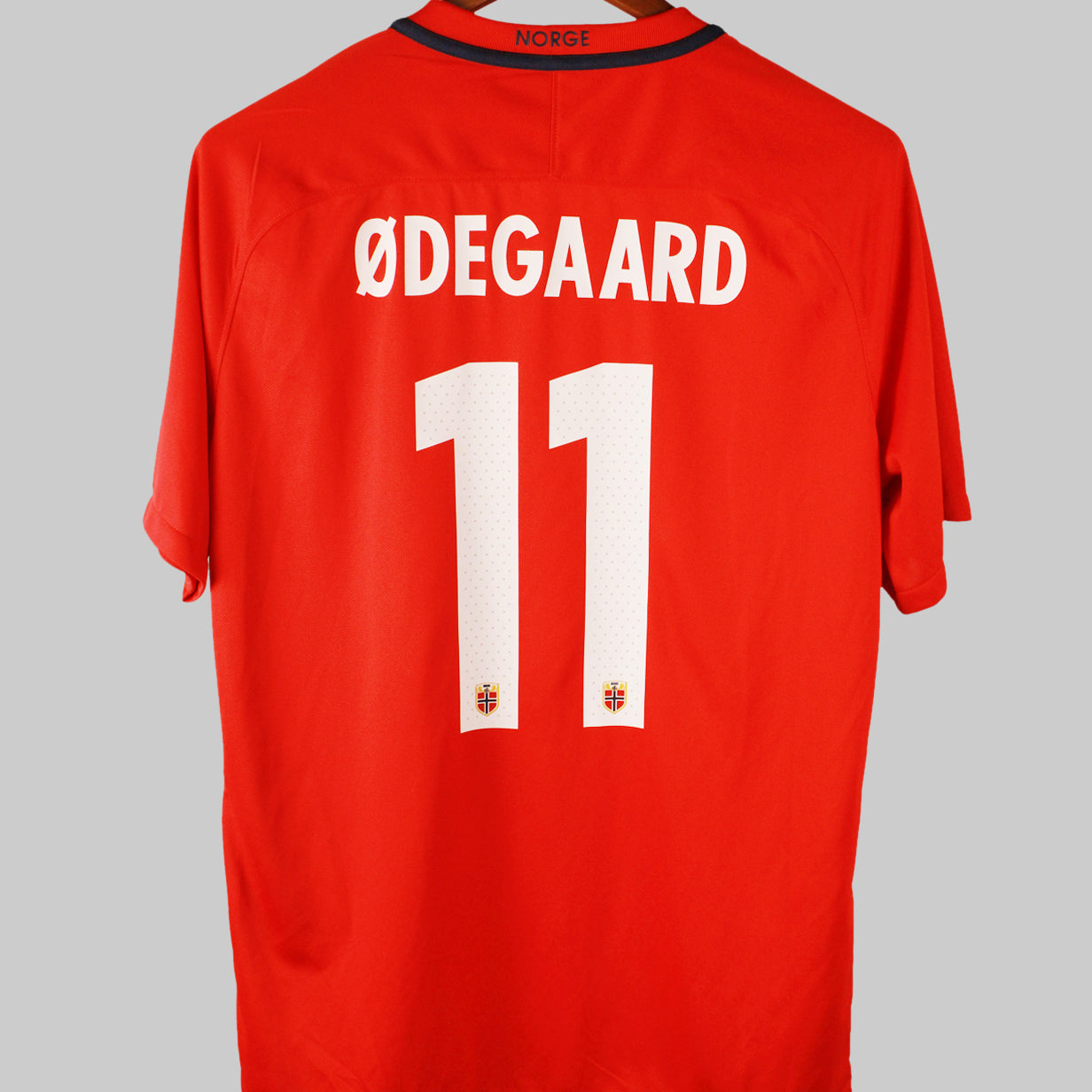 Norway 2016-17 Odegaard Short Sleeve Home Kit (L)