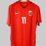 Norway 2016-17 Odegaard Short Sleeve Home Kit (L)