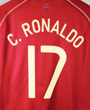 Portugal 2006-07 C. Ronaldo Short Sleeve Home Kit (L)