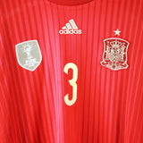 Spain 2014-15 Pique Short Sleeve Home Kit (XL)