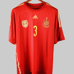 Spain 2014-15 Pique Short Sleeve Home Kit (XL)