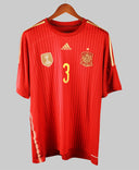Spain 2014-15 Pique Short Sleeve Home Kit (XL)