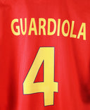 Spain 1999-00 Guardiola Short Sleeve Home Kit (XL)