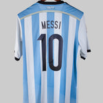 Argentina 2014-15 Messi Short Sleeve Away Kit (L)