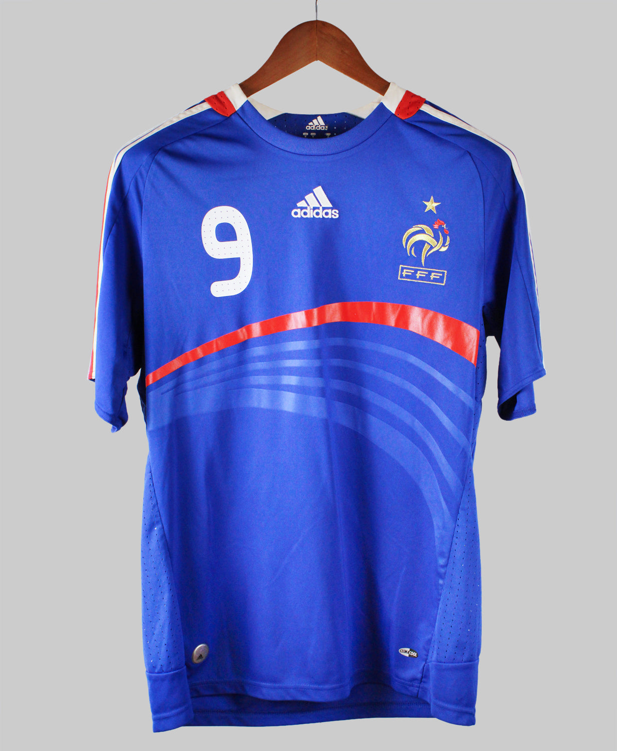 France 2008-09 Benzema Short Sleeve Home Kit (M)