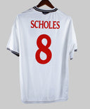 England 1999-00 Scholes Home Kit  (XL)
