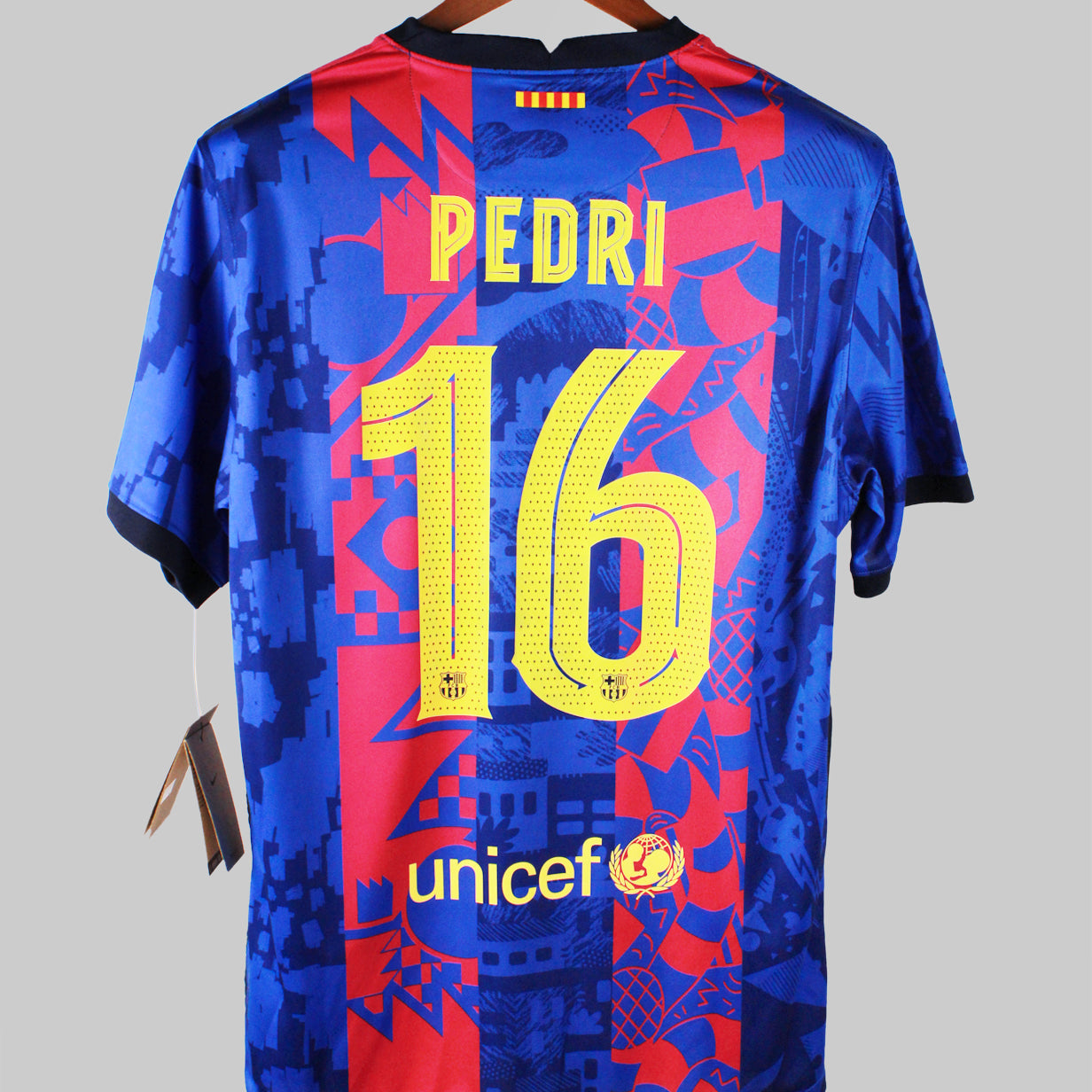 Barcelona 2021-22 Pedri Short Sleeve Third Kit w/Tags (L)