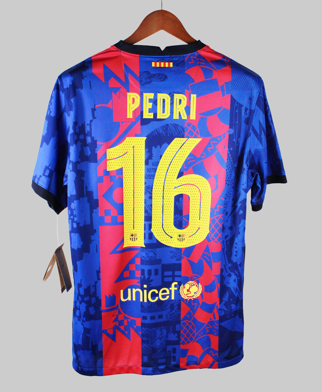 Barcelona 2021-22 Pedri Short Sleeve Third Kit w/Tags (L)