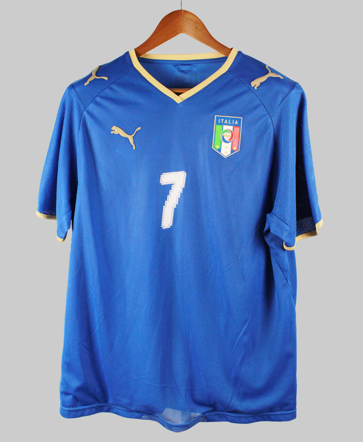 Italy 2008-09 Del Piero Short Sleeve Home Kit (L)