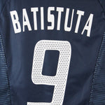 Argentina 2002-03 Batistuta Short Sleeve Away Kit (S)