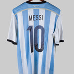 Argentina 2013-14 Messi Short Sleeve Home Kit (L)