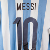 Argentina 2013-14 Messi Short Sleeve Home Kit (L)