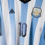 Argentina 2013-14 Messi Short Sleeve Home Kit (L)