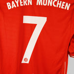 Bayern Munich 2013-14 Ribery Short Sleeve Home Kit (M)
