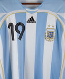 Argentina 2006-07 Messi Short Sleeve Home Kit (XL)