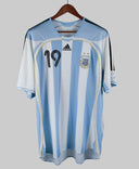 Argentina 2006-07 Messi Short Sleeve Home Kit (XL)