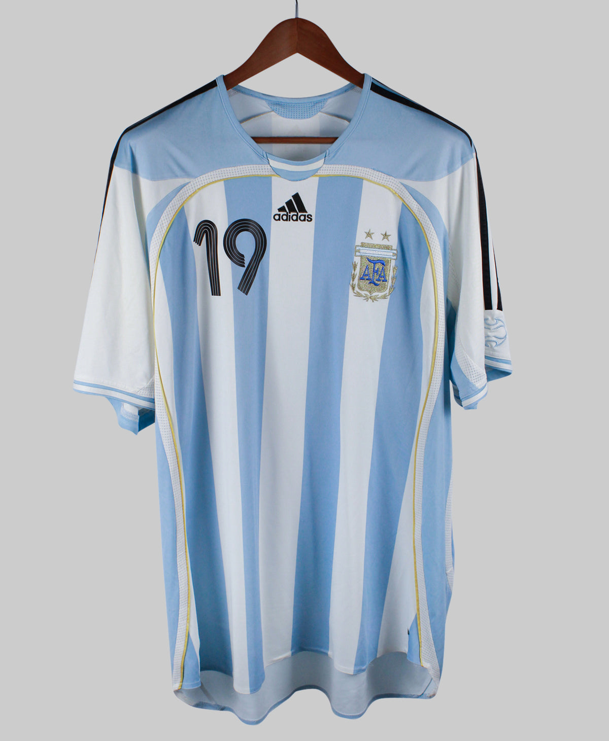 Argentina 2006-07 Messi Short Sleeve Home Kit (XL)