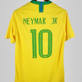 Brazil 2018-19 Neymar Jr Short Sleeve Home Kit (M)