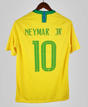 Brazil 2018-19 Neymar Jr Short Sleeve Home Kit (M)
